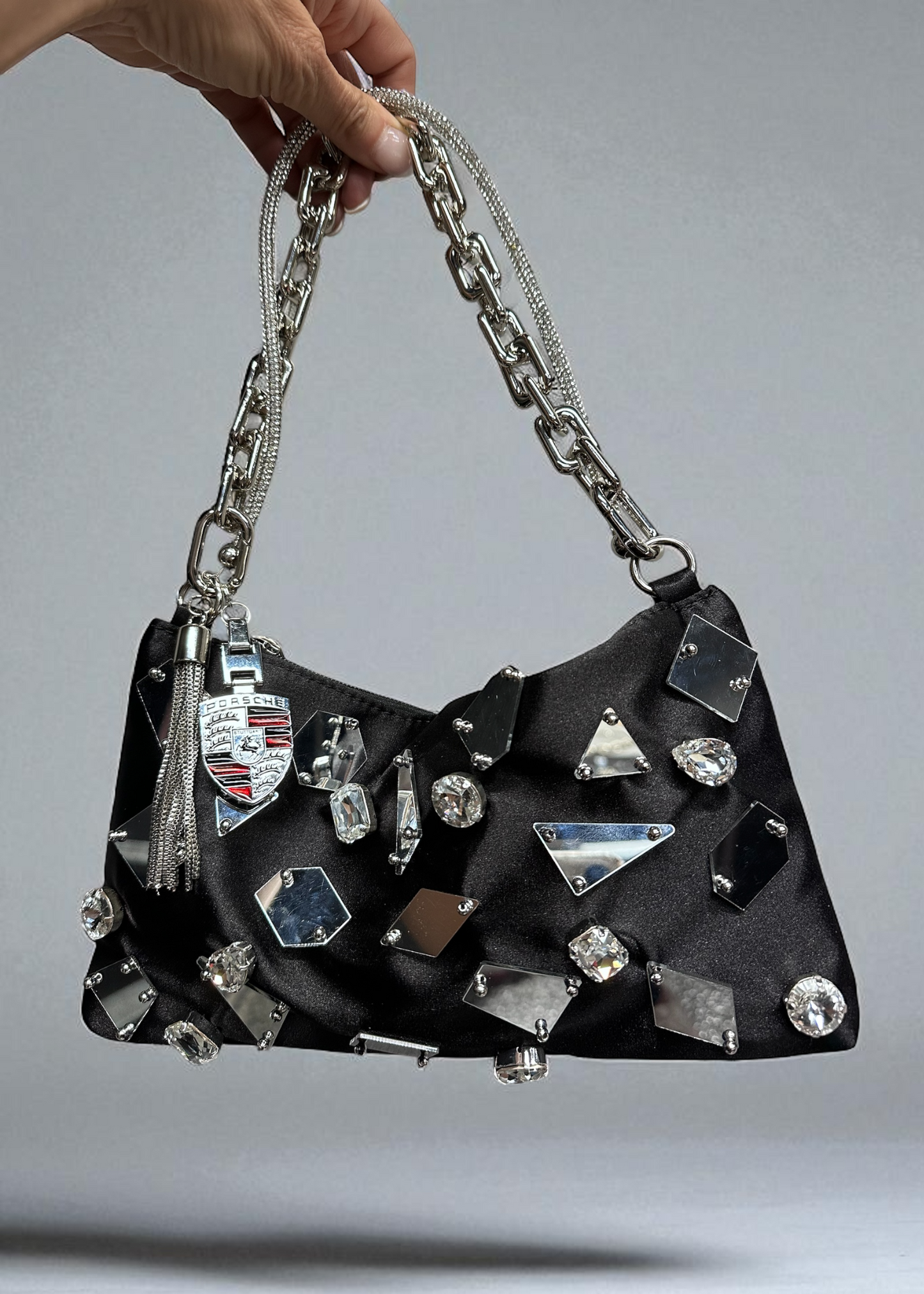 Porsche Glass Mirror Shoulder Bag