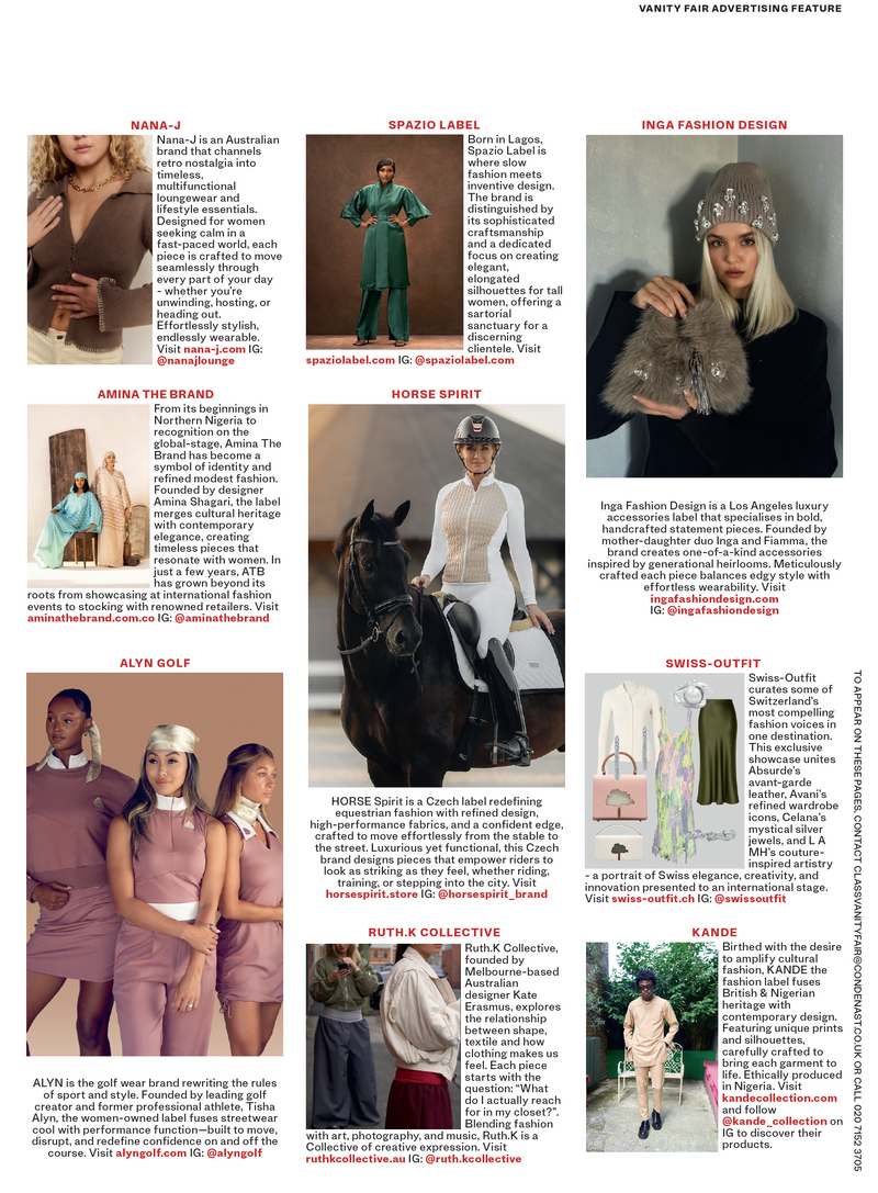 Vanity Fair UK Hollywood Issue feature page