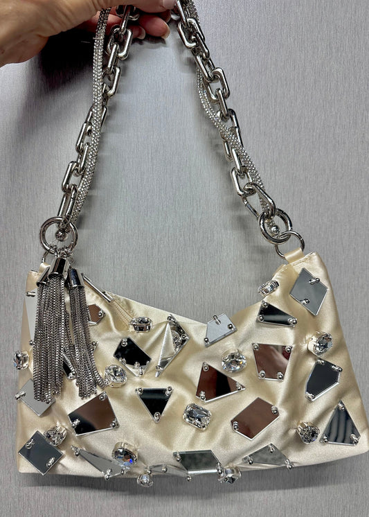 Champagne Class Mirror Shoulder Bag