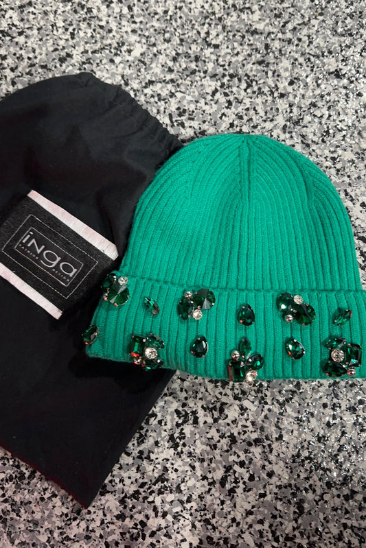 Emerald Crystal Beanie