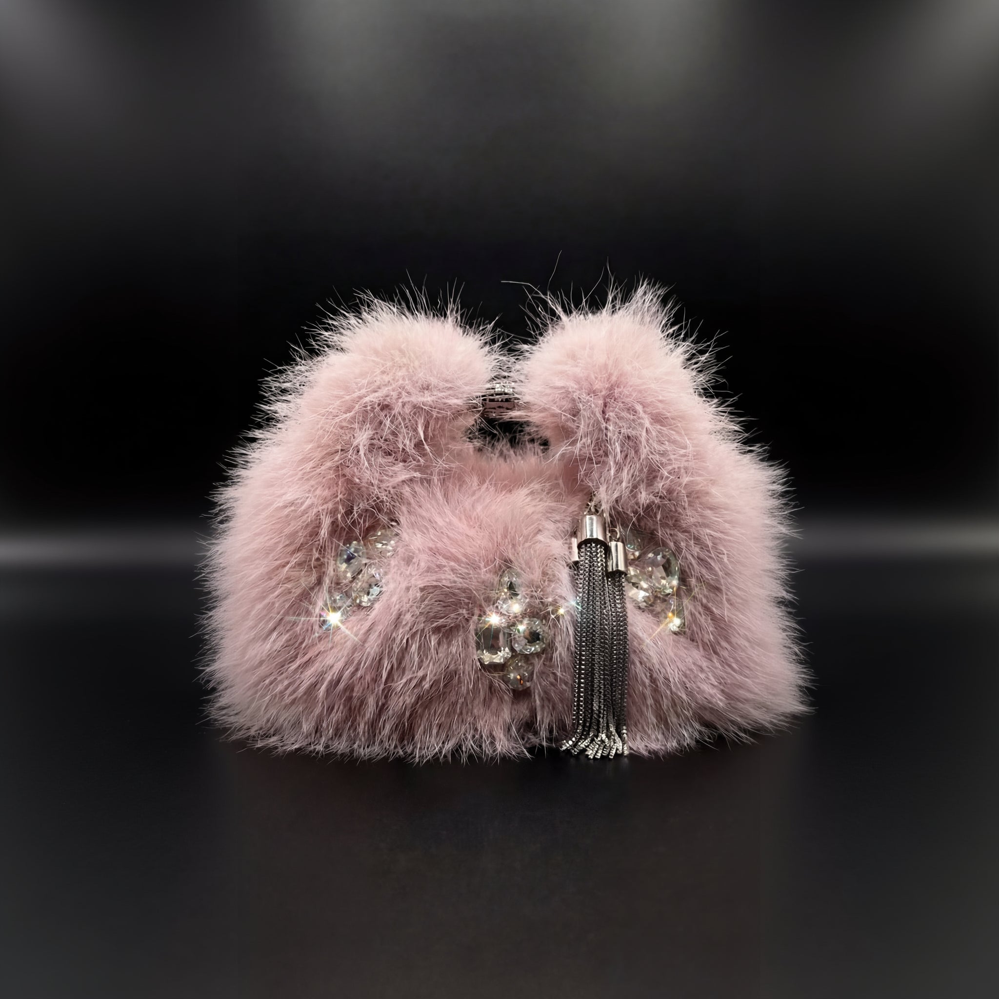 Malibu Blush Faux Fur Bag