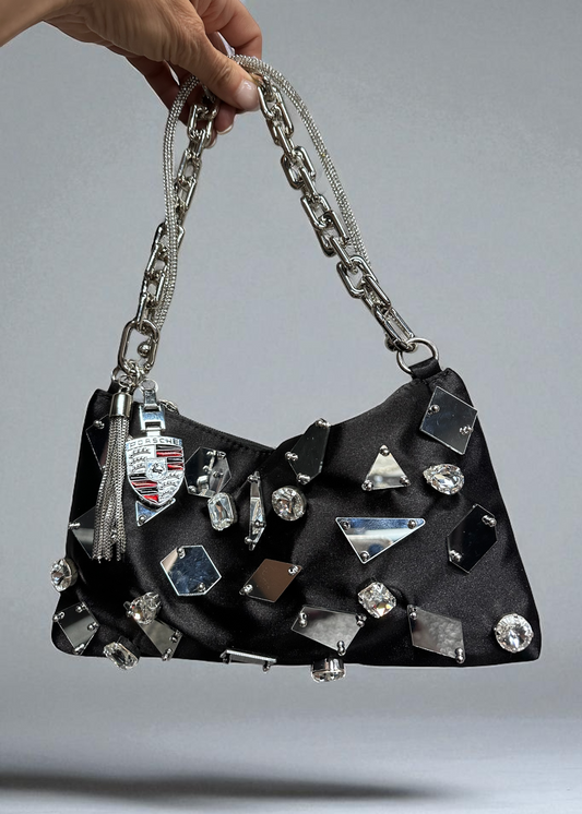 Porsche Glass Mirror Shoulder Bag