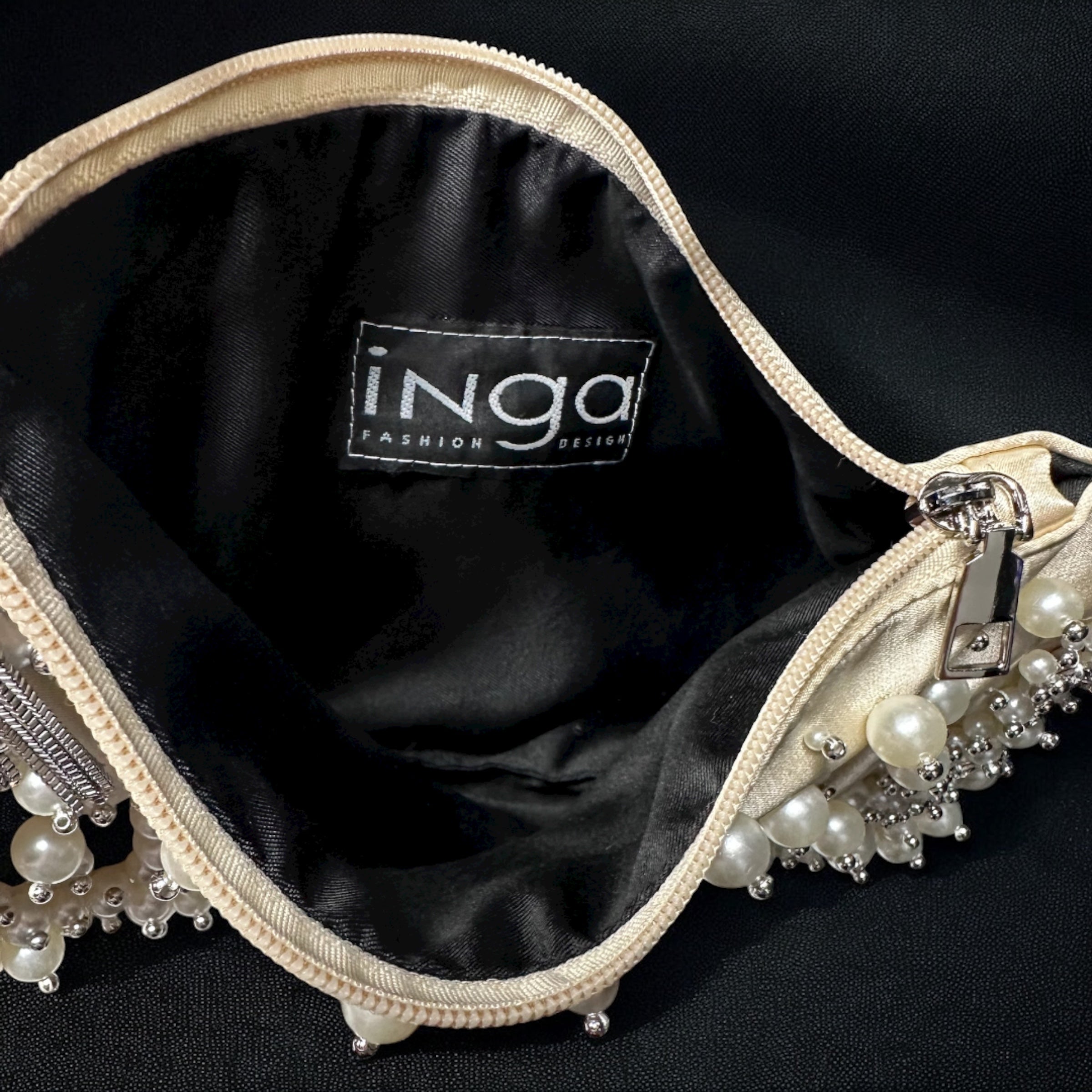 Beverly Champagne Pearls Bag