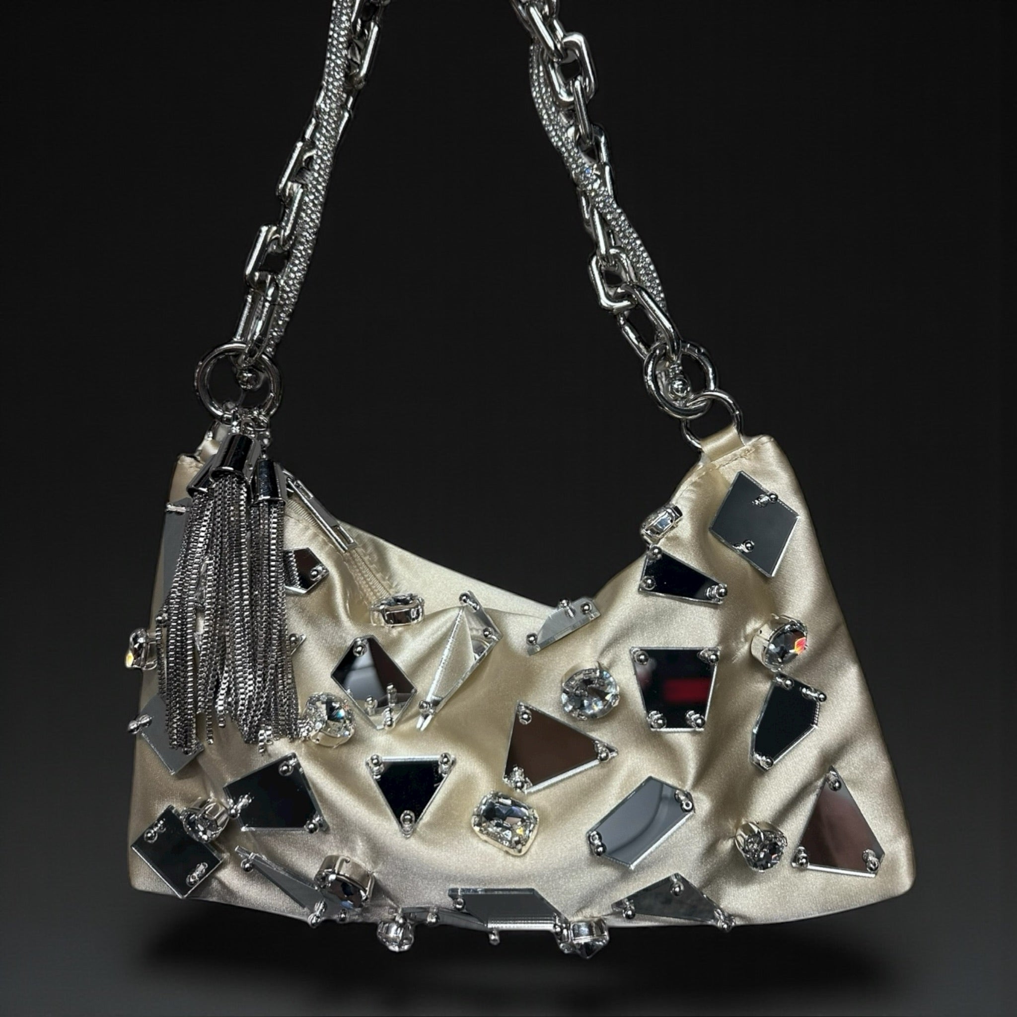 Champagne Class Mirror Shoulder Bag