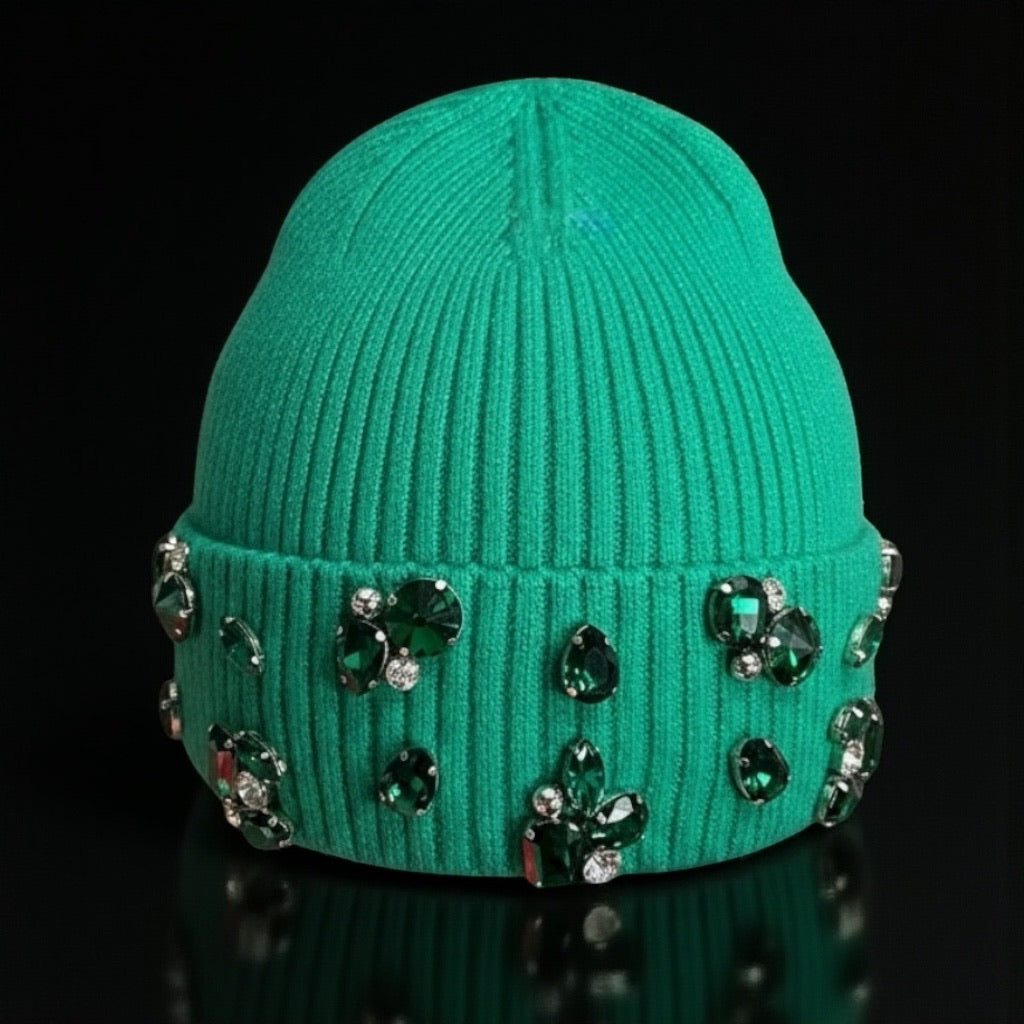 Emerald Crystal Beanie