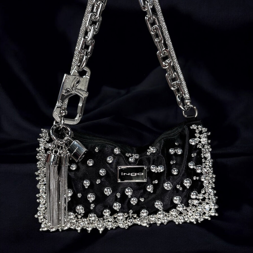 Beverly Chrome Pearl Bag