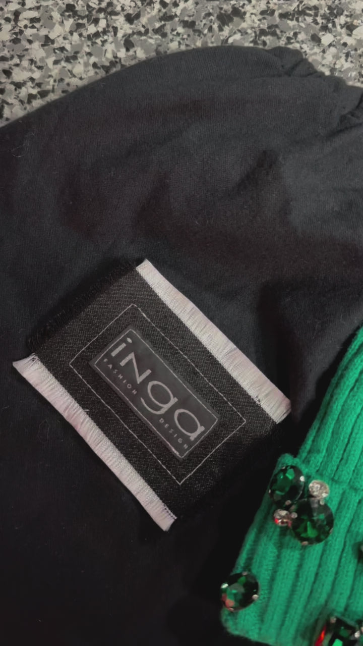 Emerald Crystal Beanie